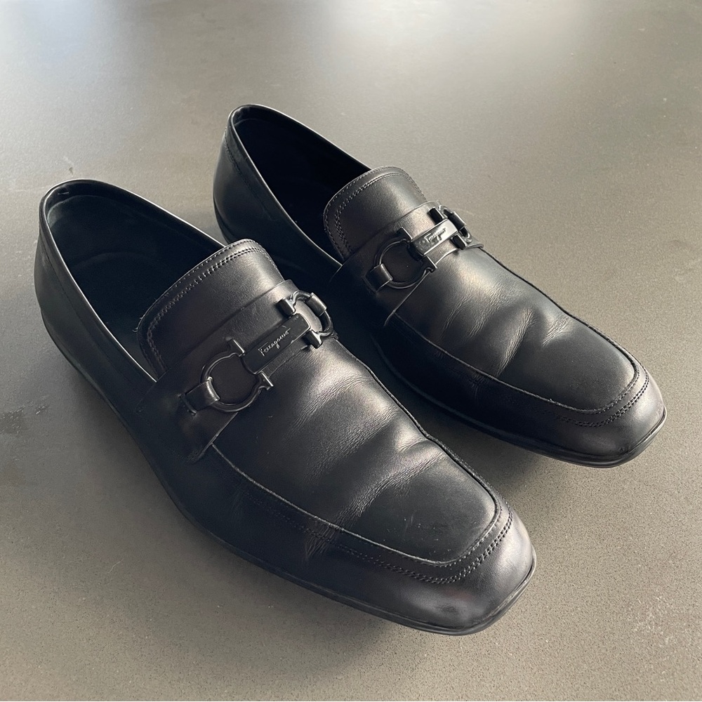 Ferragamo leather loafers